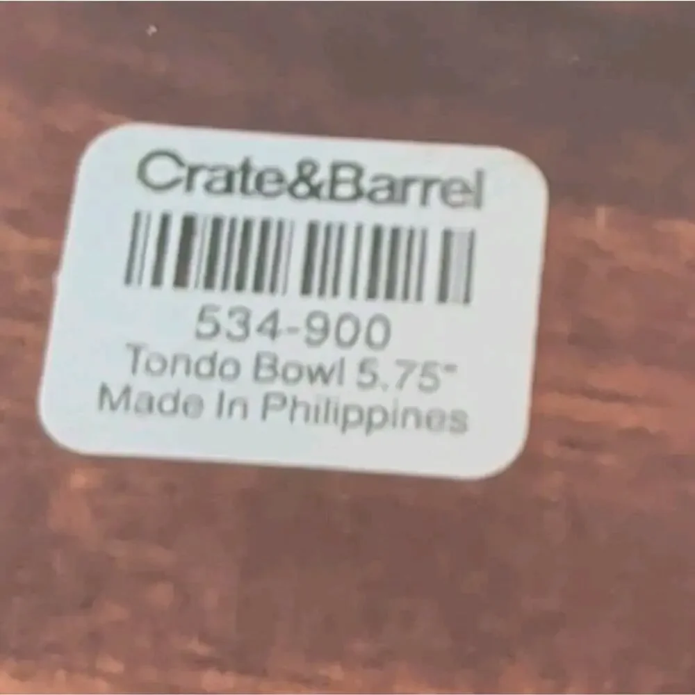 Set of 4 Crate & Barrel Tondo 5.75